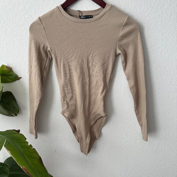 Zara Women's Tan bodysuit - Picture 1 of 3